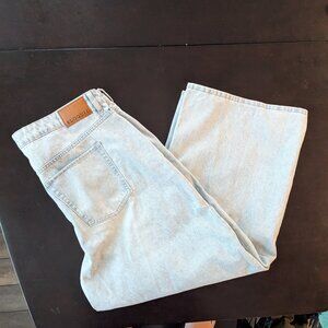 Eloquii THE YVETTE Wide Leg  Jean White Size 16